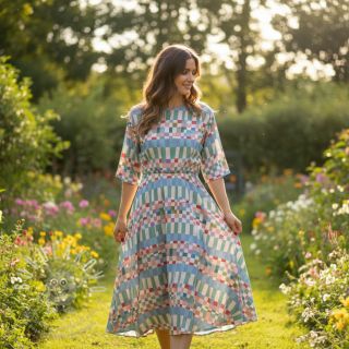 Viskóza RADIANCE Fantasia multi digital print