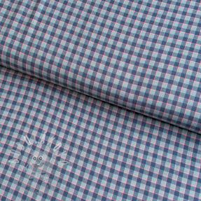 Bavlněná látka YARN DYED Check Anabel teal