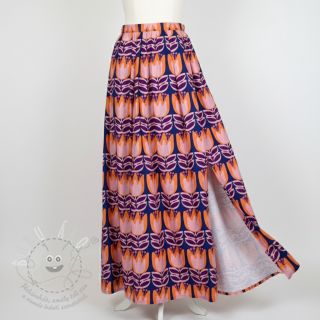 Viskóza ECOVERO Flowers Celia cobalt