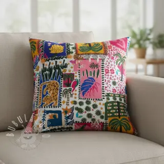 Bavlněná látka SATIN Summer patchwork digital print