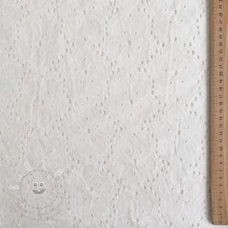 Bavlněná látka EMBROIDERY 2 side Camelia