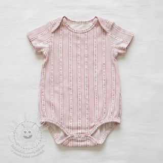 Dvojitá gázovina/mušelín Flowers check pink digital print