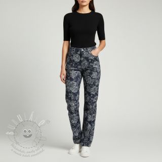 JEANS DENIM JACQUARD Flowie