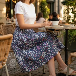 Bavlněná látka JEANS Hearts