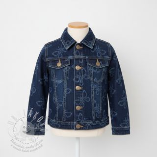 JEANS DENIM JACQUARD Butterflies