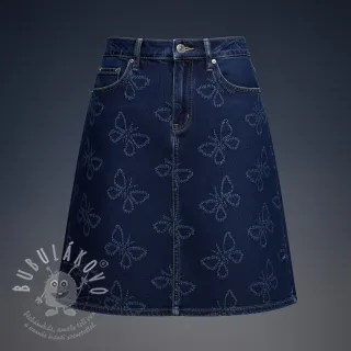 JEANS DENIM JACQUARD Butterflies