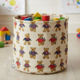 Dekorační látka Linenlook Teddy Bear Cosy digital print