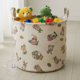 Dekorační látka Linenlook Tomte Easter Egg digital print