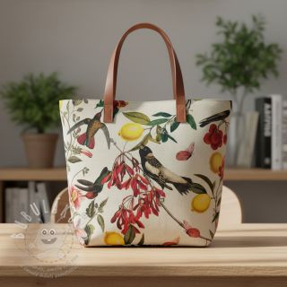 Dekorační látka Linenlook Lemon Tropic Artisan digital print