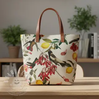 Dekorační látka Linenlook Lemon Tropic Artisan digital print