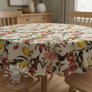 Dekorační látka Linenlook Lemon Tropic Artisan digital print