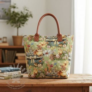 Dekorační látka GOBELIN premium Playful Easter Scene