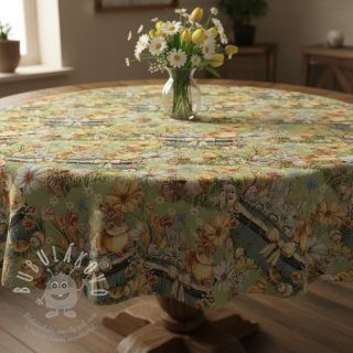 Dekorační látka GOBELIN premium Playful Easter Scene