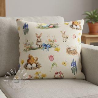 Dekorační látka Easter Garden Joy digital print