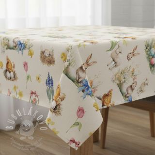 Dekorační látka Easter Garden Joy digital print