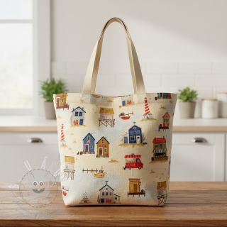 Dekorační látka Village Harbour Life digital print