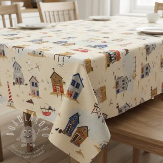 Dekorační látka Village Harbour Life digital print