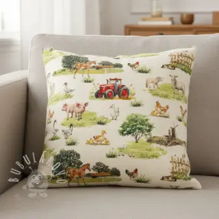 Dekorační látka Cosy Farm Animals digital print