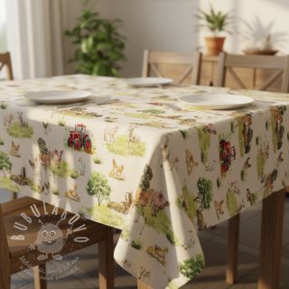 Dekorační látka Cosy Farm Animals digital print