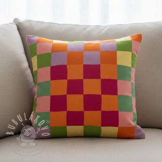 Dekorační látka Joyful Block Patch digital print