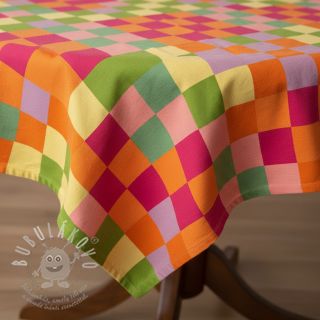 Dekorační látka Joyful Block Patch digital print