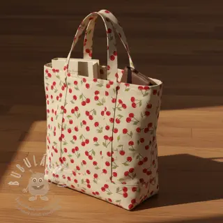 Dekorační látka Linenlook premium Cherry Happy Joy