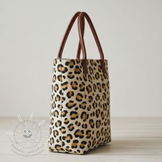 Dekorační látka Linenlook premium Leopard Animal Print