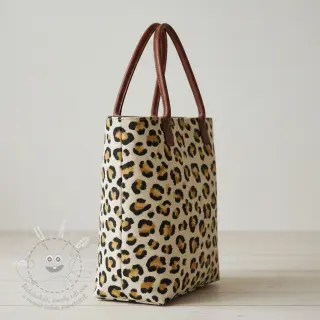 Dekorační látka Linenlook premium Leopard Animal Print