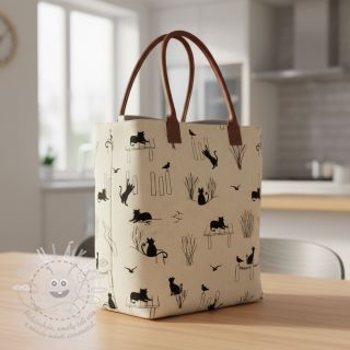 Dekorační látka Linenlook premium Cat Sea Life