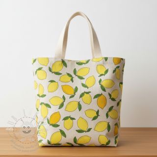 Dekorační látka Linenlook premium Sunny Lemon Fruit