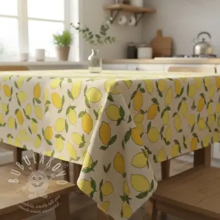 Dekorační látka Linenlook premium Sunny Lemon Fruit