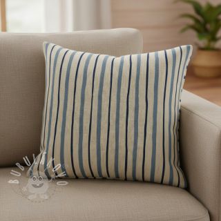 Dekorační látka Linenlook premium Wavy Art Stripe