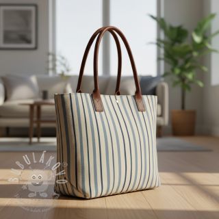 Dekorační látka Linenlook premium Wavy Art Stripe