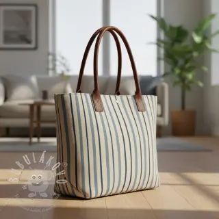 Dekorační látka Linenlook premium Wavy Art Stripe