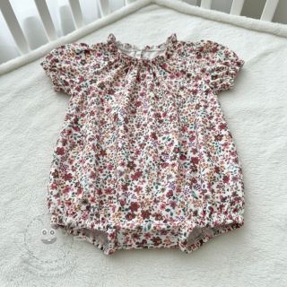 Úplet Flowers burgundy digital print ORGANIC