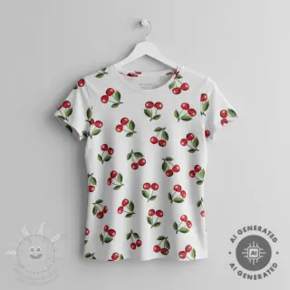 Úplet Cherries digital print
