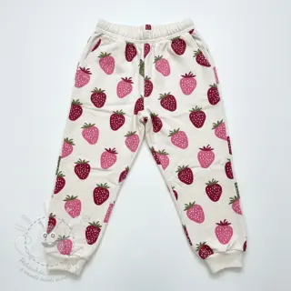 Teplákovina počesaná JOGGING Strawberries ecru