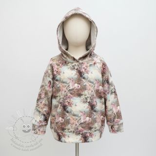 Teplákovina počesaná Fairy tales digital print