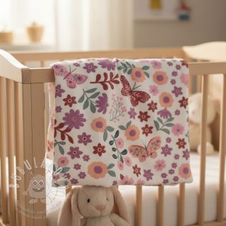 Teplákovina Flowers Azriel offwhite