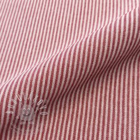 Dekorační látka DOBBY Colored stripe cherry