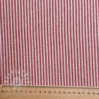 Dekorační látka DOBBY Colored stripe cherry