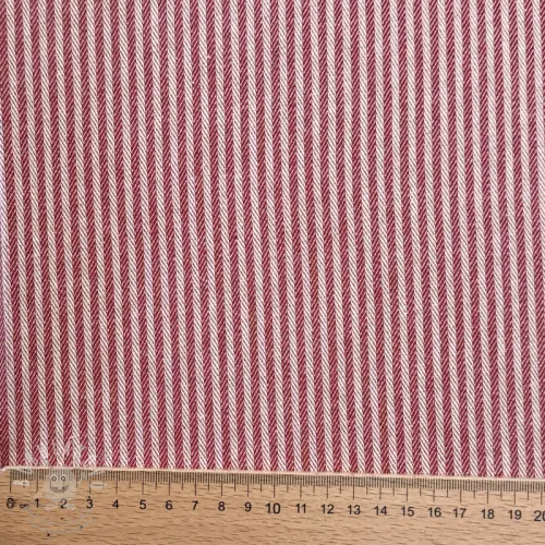 Dekorační látka DOBBY Colored stripe cherry