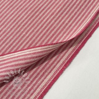 Dekorační látka DOBBY Colored stripe fuchsia