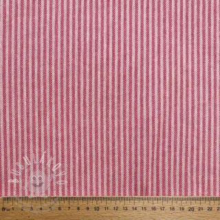 Dekorační látka DOBBY Colored stripe fuchsia