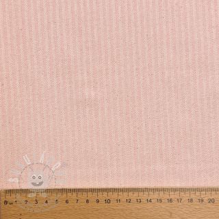 Dekorační látka DOBBY Colored stripe light pink