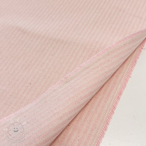 Dekorační látka DOBBY Colored stripe light pink