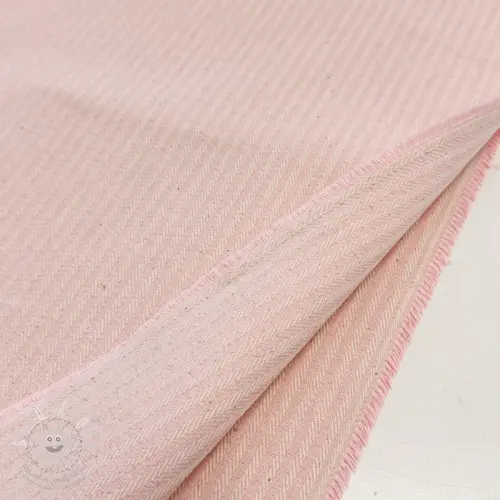 Dekorační látka DOBBY Colored stripe light pink
