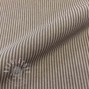 Dekorační látka DOBBY Colored stripe coffee