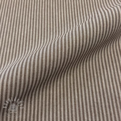 Dekorační látka DOBBY Colored stripe coffee