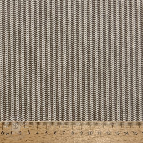 Dekorační látka DOBBY Colored stripe coffee